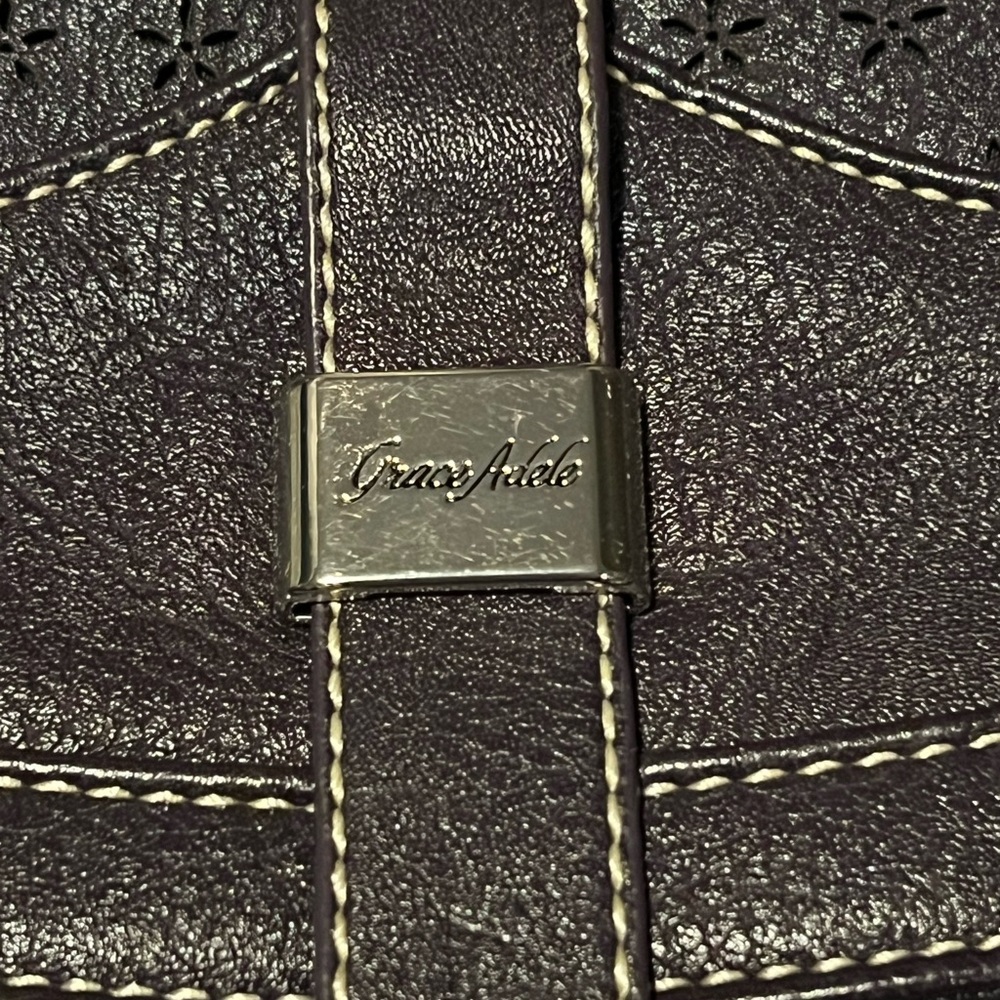 Grace Adele Dark Purple Small Purse - image 4